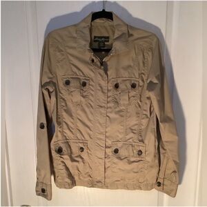 Eddie Bauer 2012 lightweight zip front cargo utility jacket